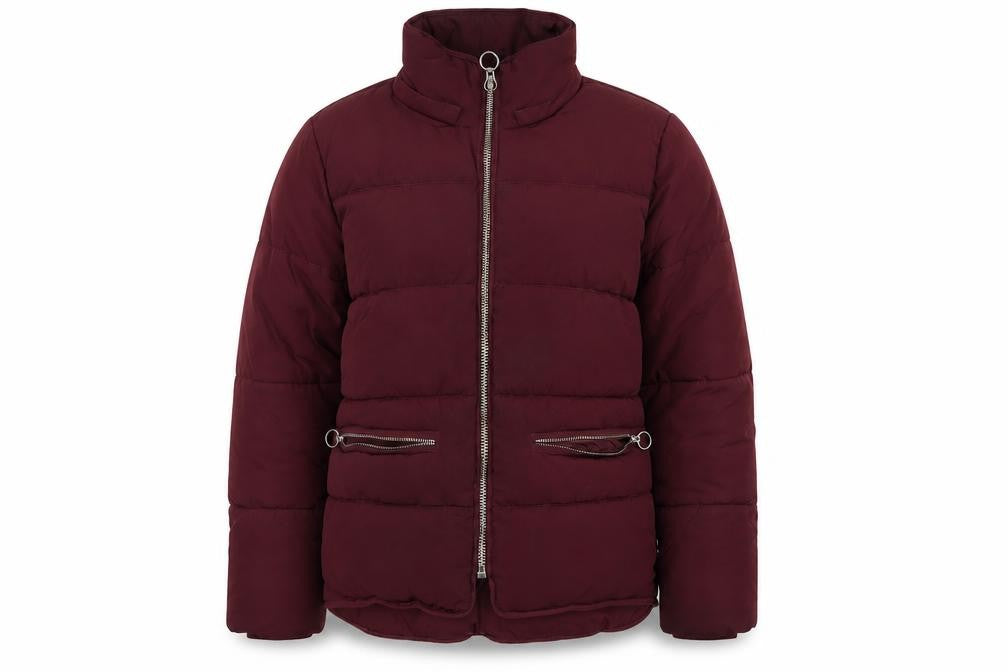 Womens UK Size 8 Topshop Purple Puffer Jacket
