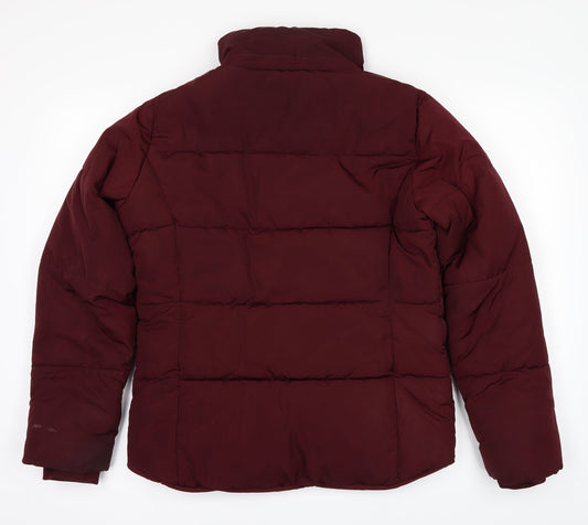 Womens UK Size 8 Topshop Purple Puffer Jacket