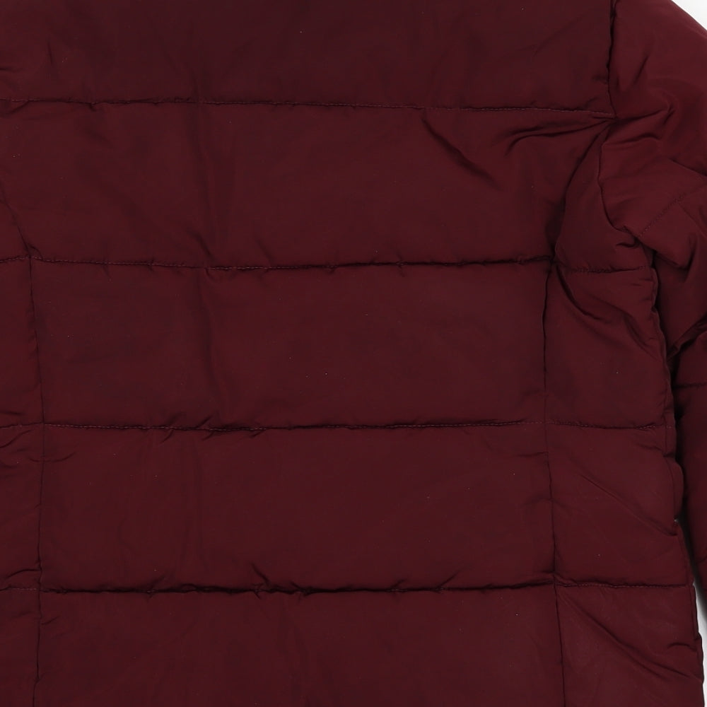 Womens UK Size 8 Topshop Purple Puffer Jacket