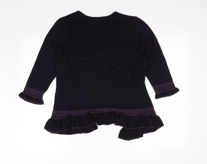 Per Una Womens Purple   Cardigan Jumper Size 14