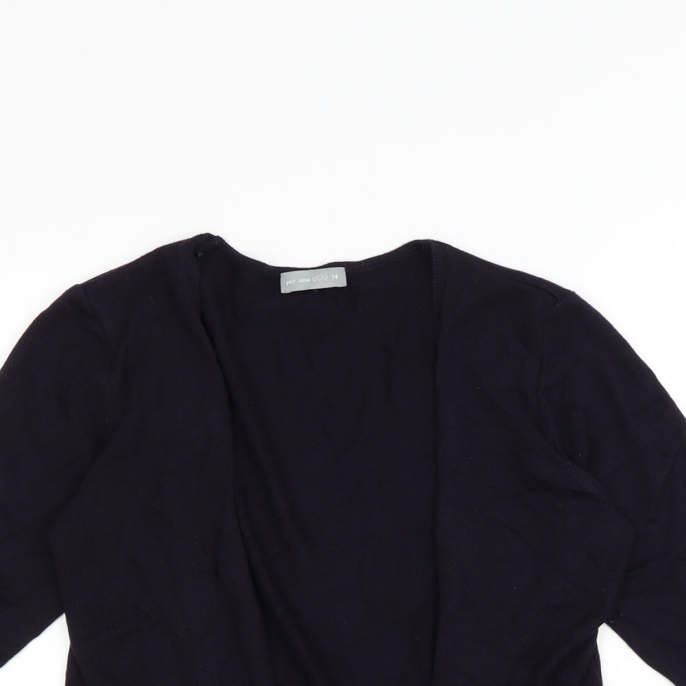 Per Una Womens Purple   Cardigan Jumper Size 14