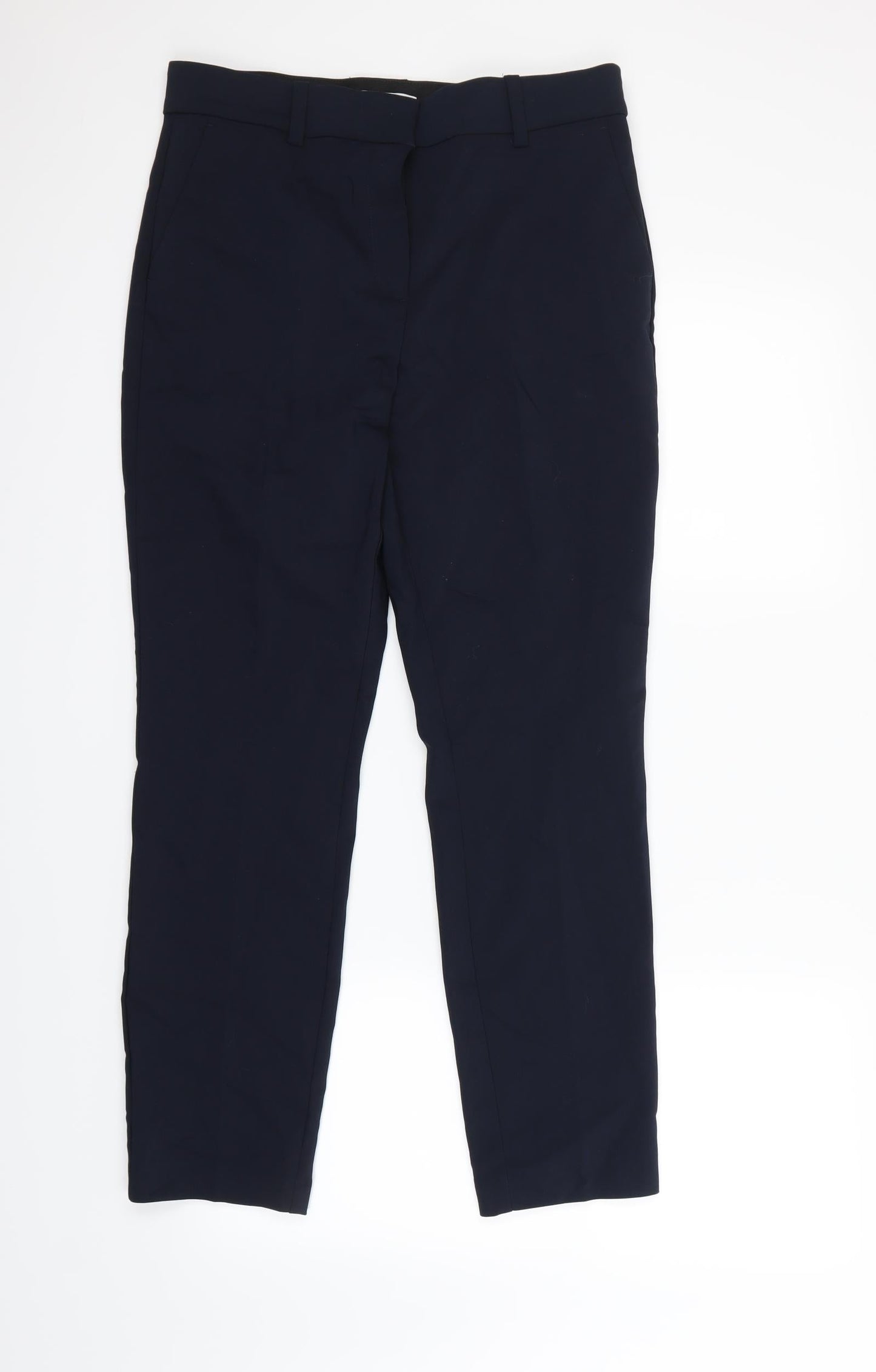 Womens UK Size 12 H&M Regular Fit Dress Pants Blue Trousers
