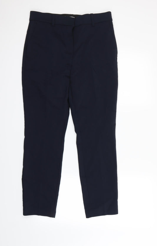 Womens UK Size 12 H&M Regular Fit Dress Pants Blue Trousers