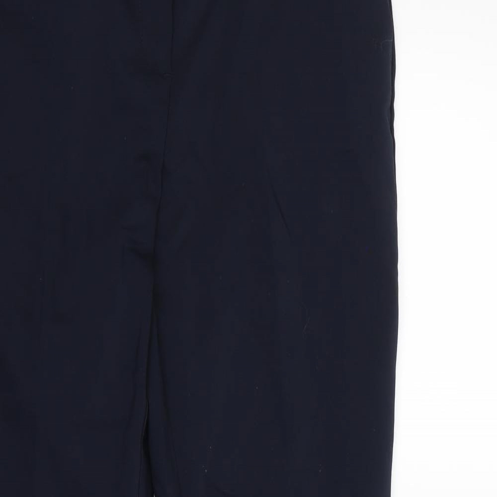 Womens UK Size 12 H&M Regular Fit Dress Pants Blue Trousers