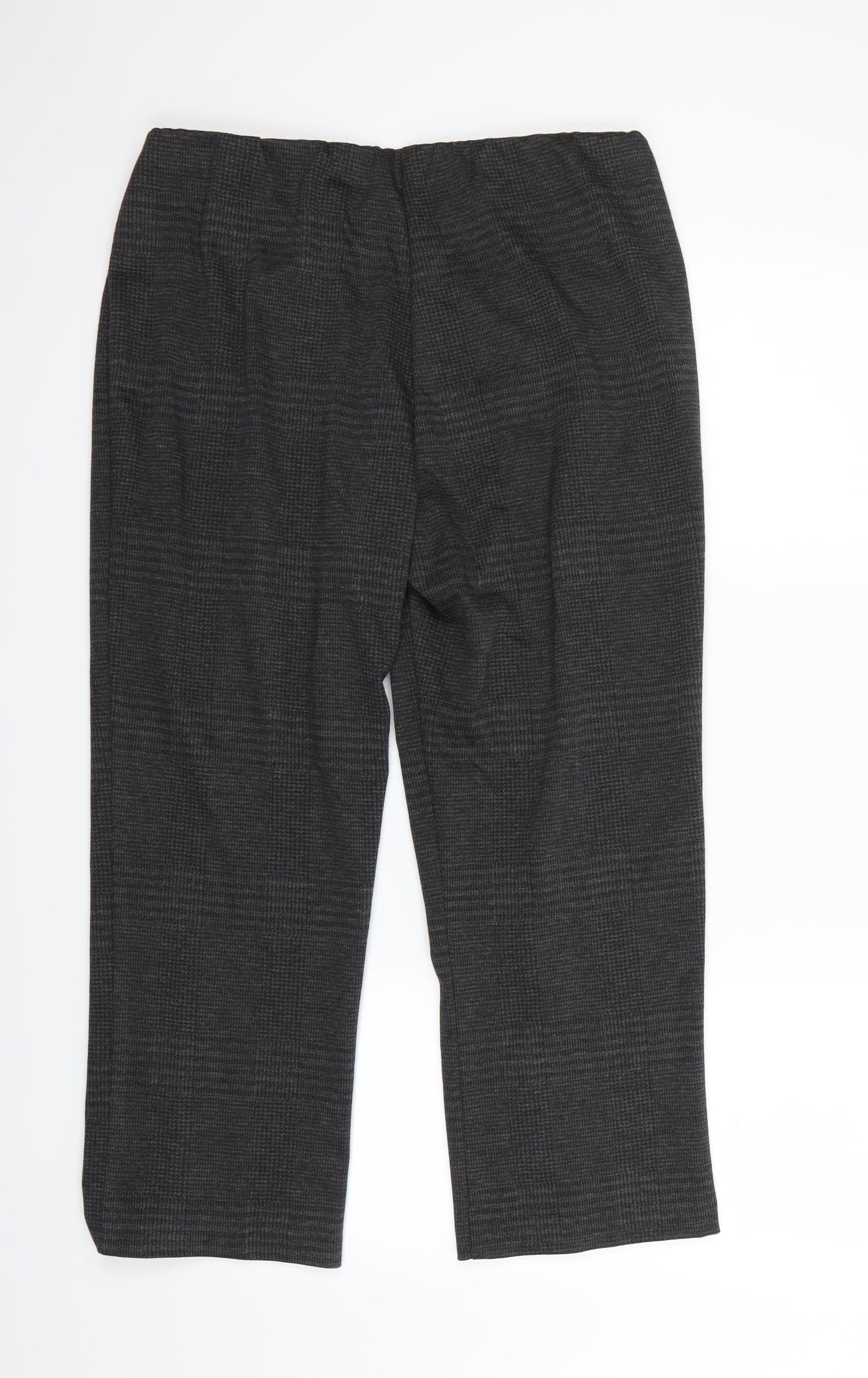 Womens UK Size 14 Classic Regular Fit Dress Pants Black Trousers