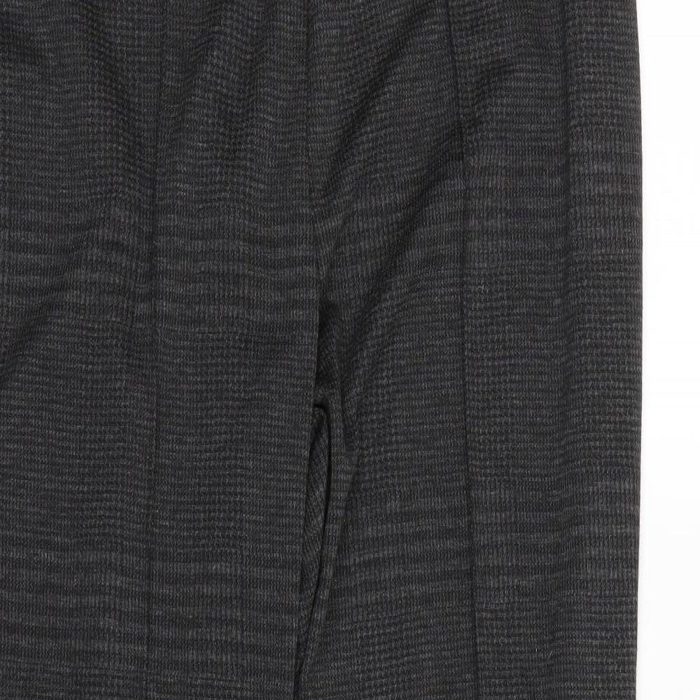 Womens UK Size 14 Classic Regular Fit Dress Pants Black Trousers