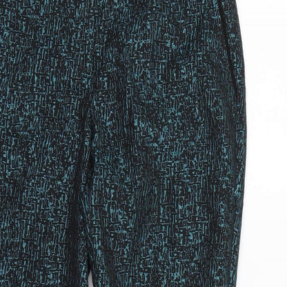 Fenn Wright Manson Womens Black Geometric  Dress Pants Trousers Size 10 L28 in