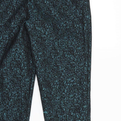 Fenn Wright Manson Womens Black Geometric  Dress Pants Trousers Size 10 L28 in