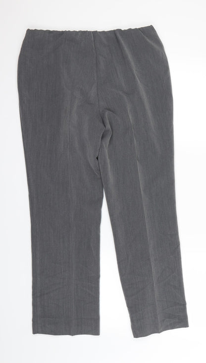 Bonmarche Womens Grey   Dress Pants Trousers Size 12 L27 in