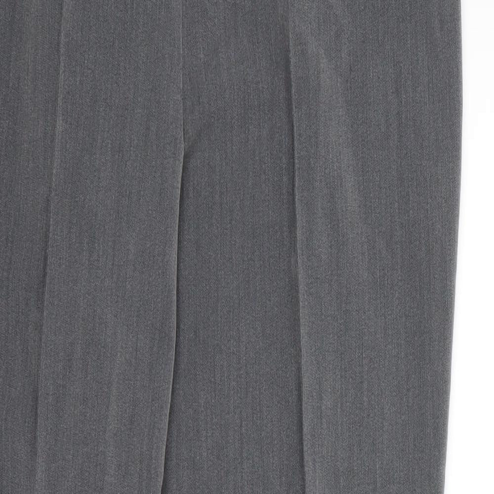 Bonmarche Womens Grey   Dress Pants Trousers Size 12 L27 in