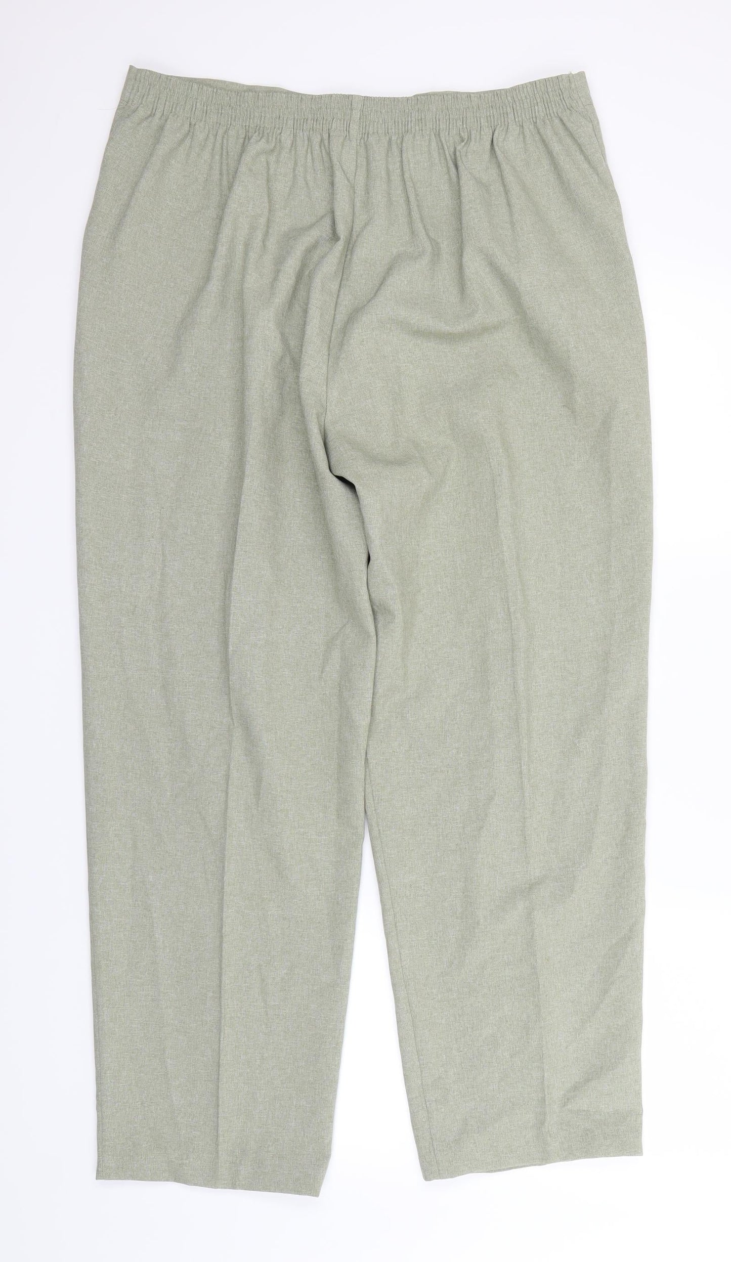 Classic  Womens Green   Dress Pants Trousers Size 18 L30 in