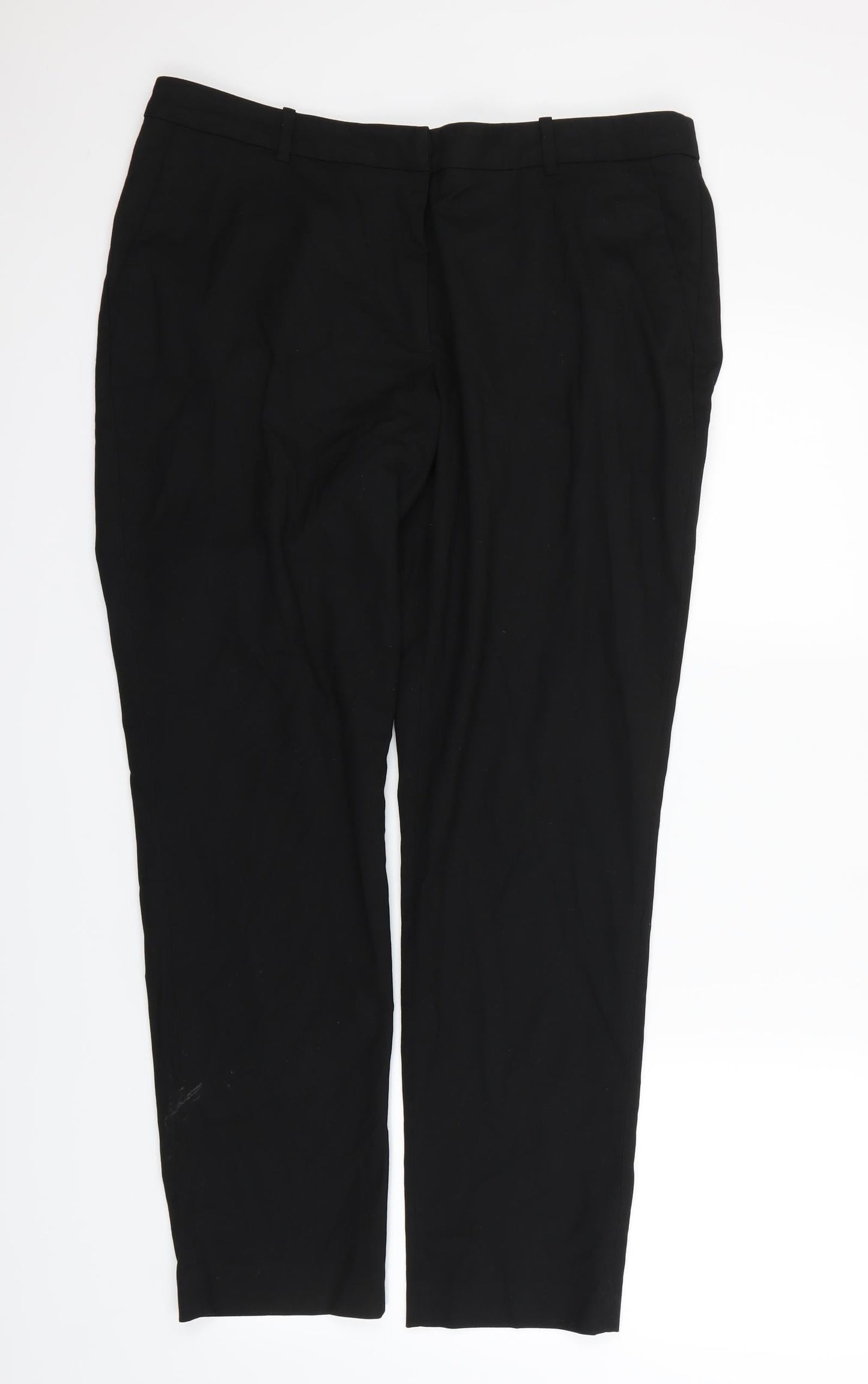 Womens UK Size 12 H&M Regular Fit Dress Pants Black Trousers