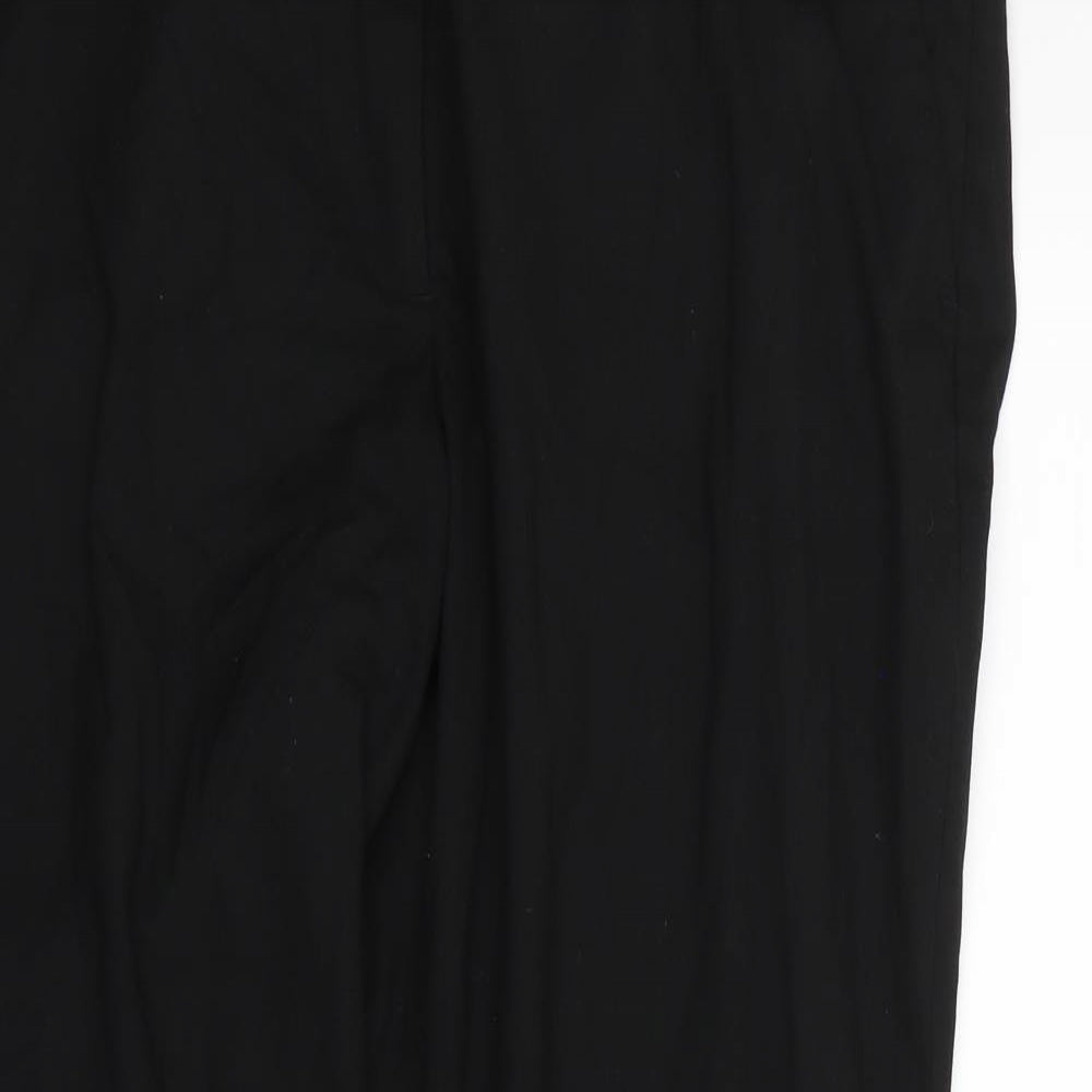 Womens UK Size 12 H&M Regular Fit Dress Pants Black Trousers