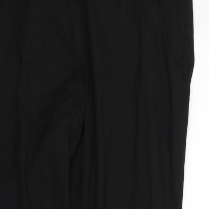 Womens UK Size 12 H&M Regular Fit Dress Pants Black Trousers