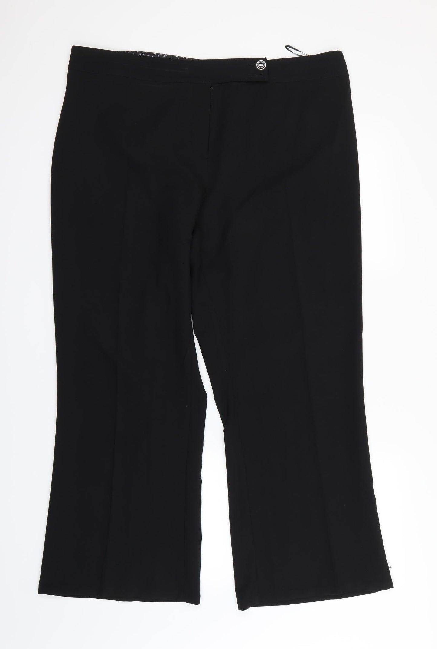 M&Co Womens Black   Dress Pants Trousers Size 18 L26 in