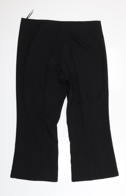 M&Co Womens Black   Dress Pants Trousers Size 18 L26 in