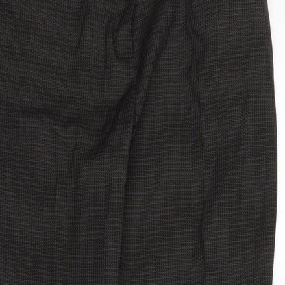 Womens UK Size 16 Classic Regular Fit Dress Pants Brown Trousers