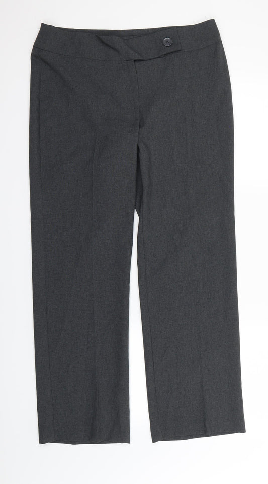 George  Womens Grey   Dress Pants Trousers Size 12 L30 in