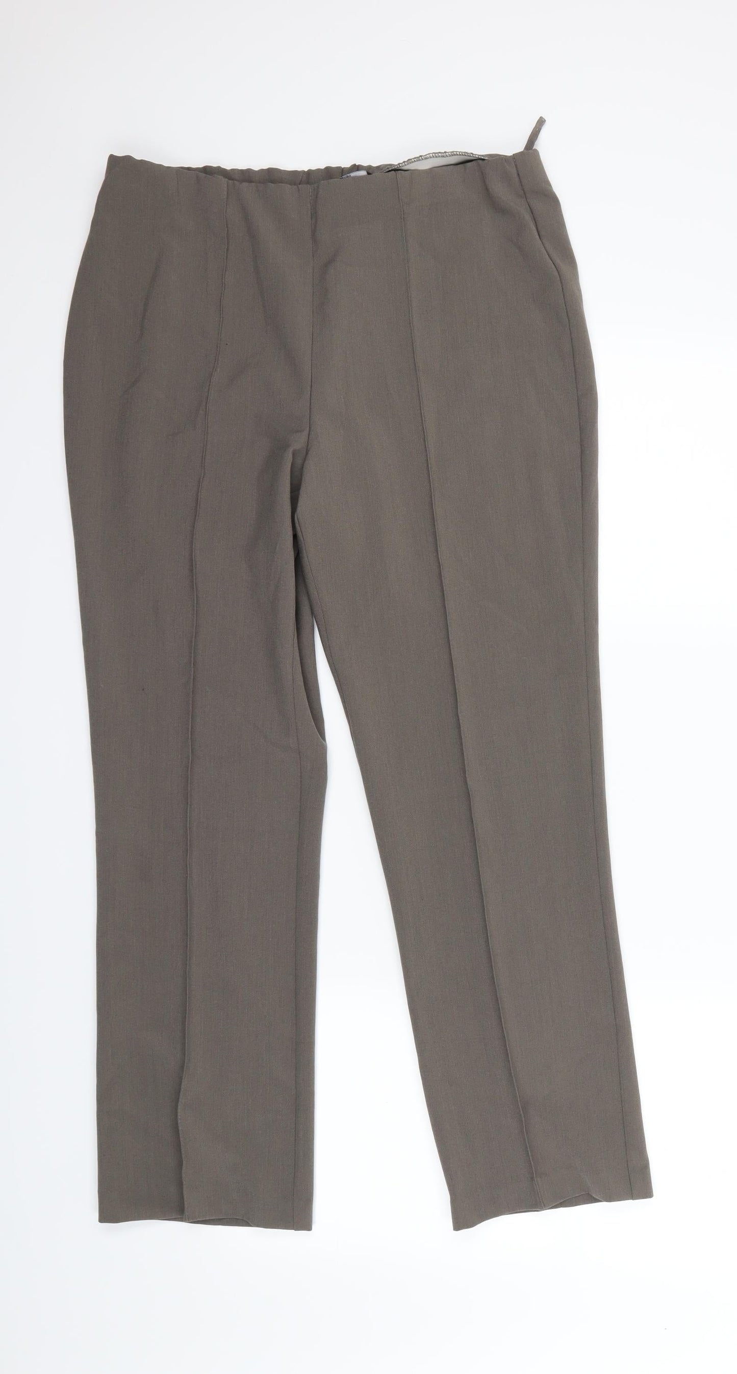 BM Collection Womens Beige   Dress Pants Trousers Size 12 L26.5 in