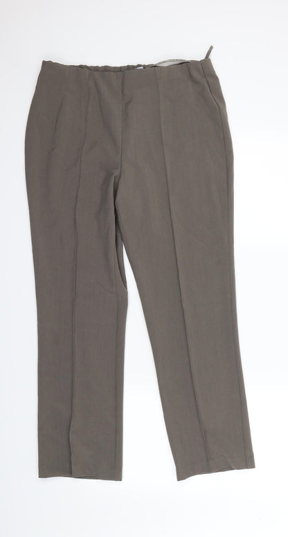 BM Collection Womens Beige   Dress Pants Trousers Size 12 L26.5 in