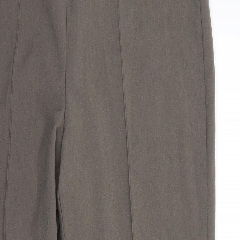 BM Collection Womens Beige   Dress Pants Trousers Size 12 L26.5 in