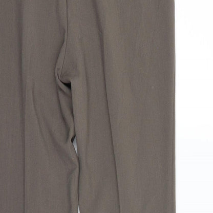 BM Collection Womens Beige   Dress Pants Trousers Size 12 L26.5 in