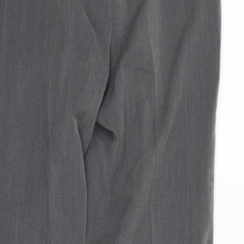 Womens UK Size 12 Bonmarché Regular Fit Dress Pants Grey Trousers