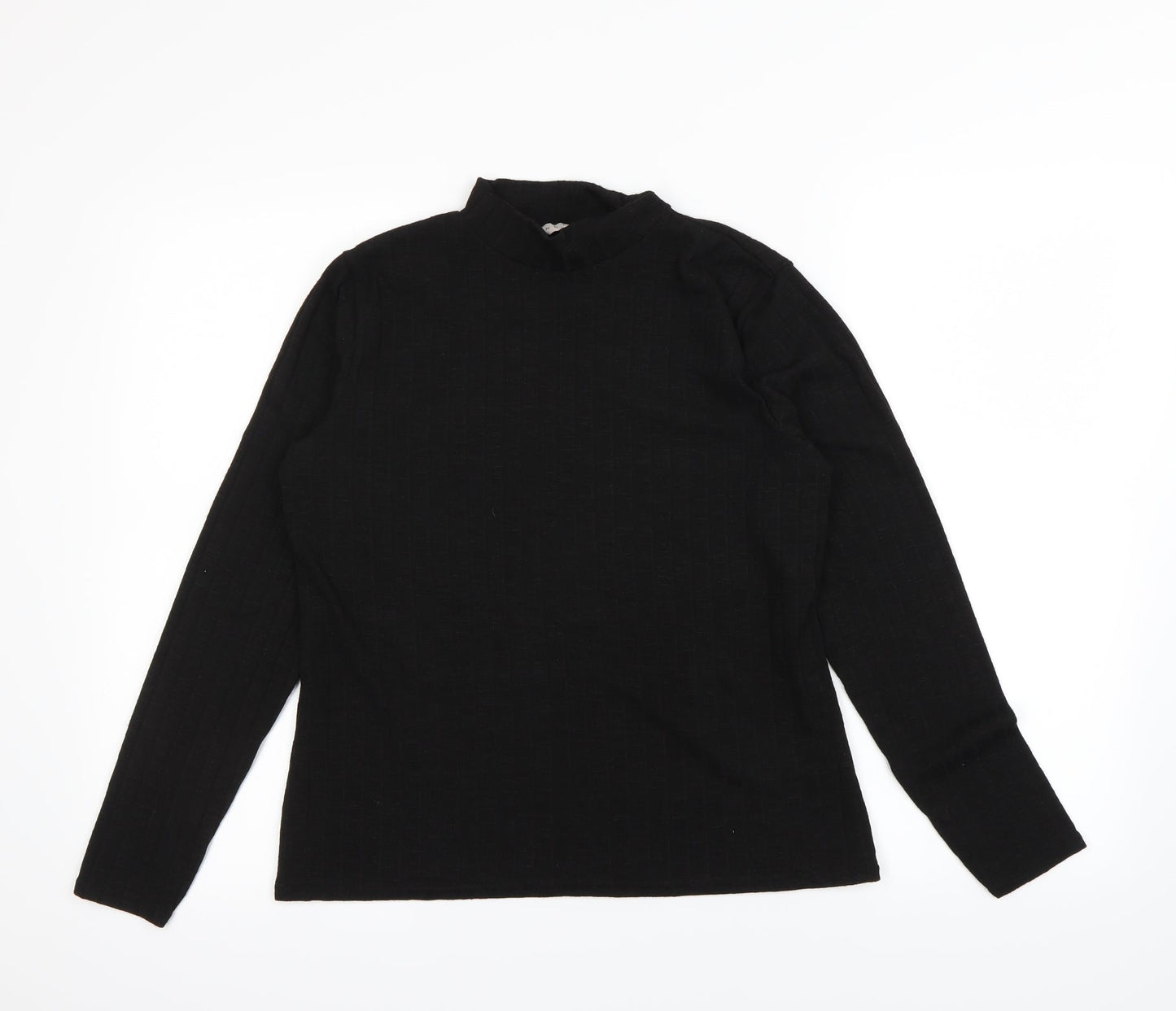 Nutmeg Womens Black   Pullover Sweatshirt Size 14