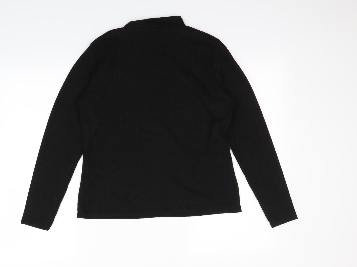 Nutmeg Womens Black   Pullover Sweatshirt Size 14