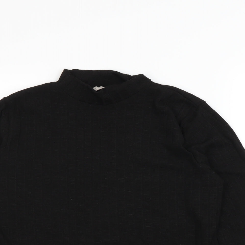 Nutmeg Womens Black   Pullover Sweatshirt Size 14