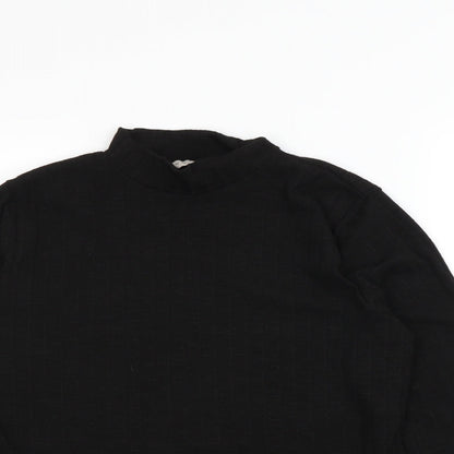 Nutmeg Womens Black   Pullover Sweatshirt Size 14