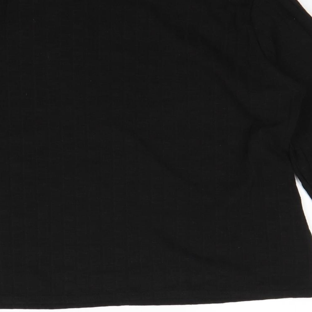 Nutmeg Womens Black   Pullover Sweatshirt Size 14