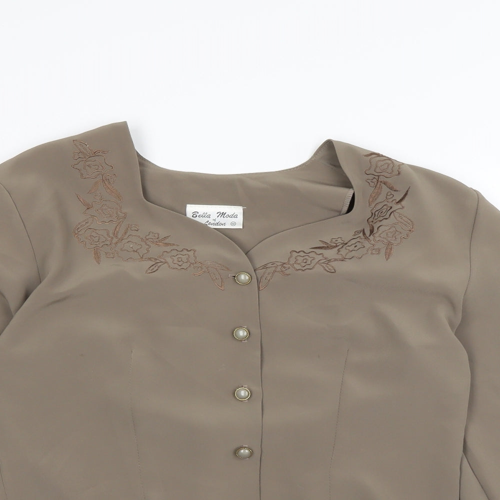 Bella moda Womens Beige   Jacket  Size 12