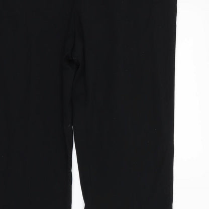 Womens UK Size 14 M&S Regular Fit Dress Pants Black Trousers