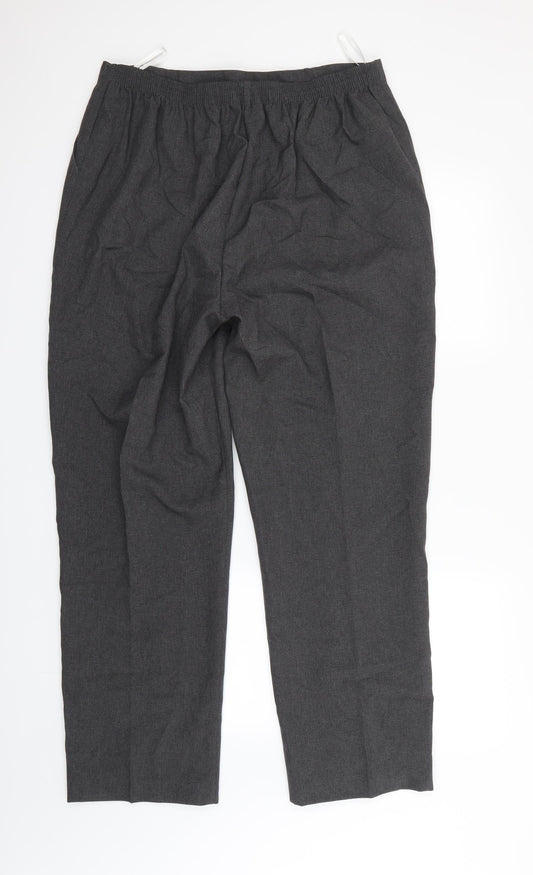 Womens UK Size 20 Sarah Hamilton Regular Fit Dress Pants Grey Trousers