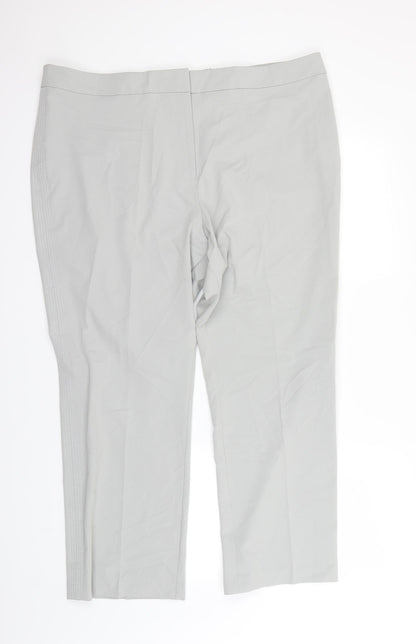 Capsule Womens Grey   Dress Pants Trousers Size 22 L27 in