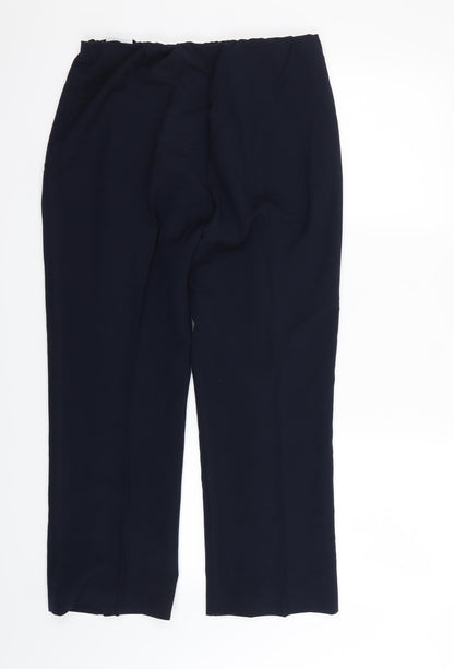 Classic  Womens Blue   Dress Pants Trousers Size 12 L27 in