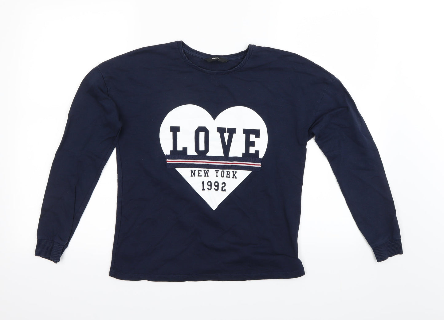 George  Girls Blue   Pullover Jumper Size 12-13 Years