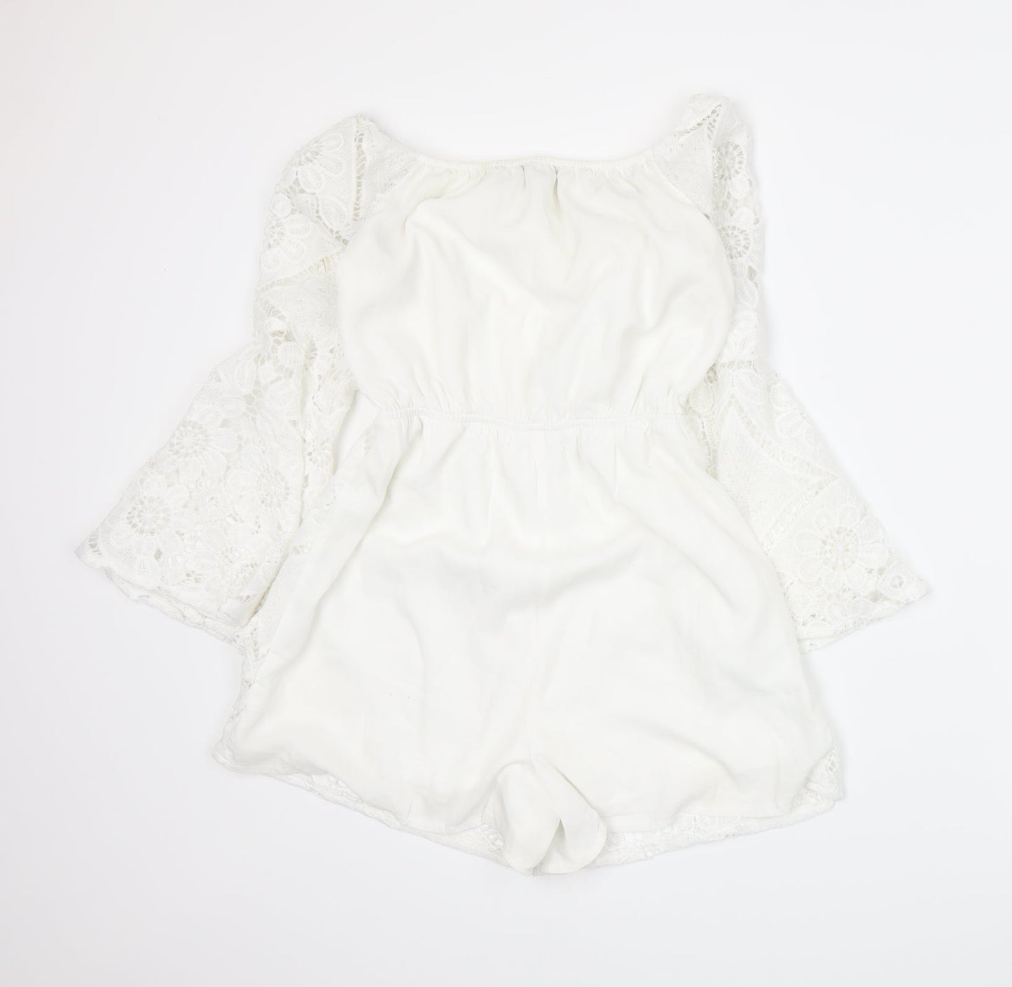 Parisian Womens White   Romper One-Piece Size 8