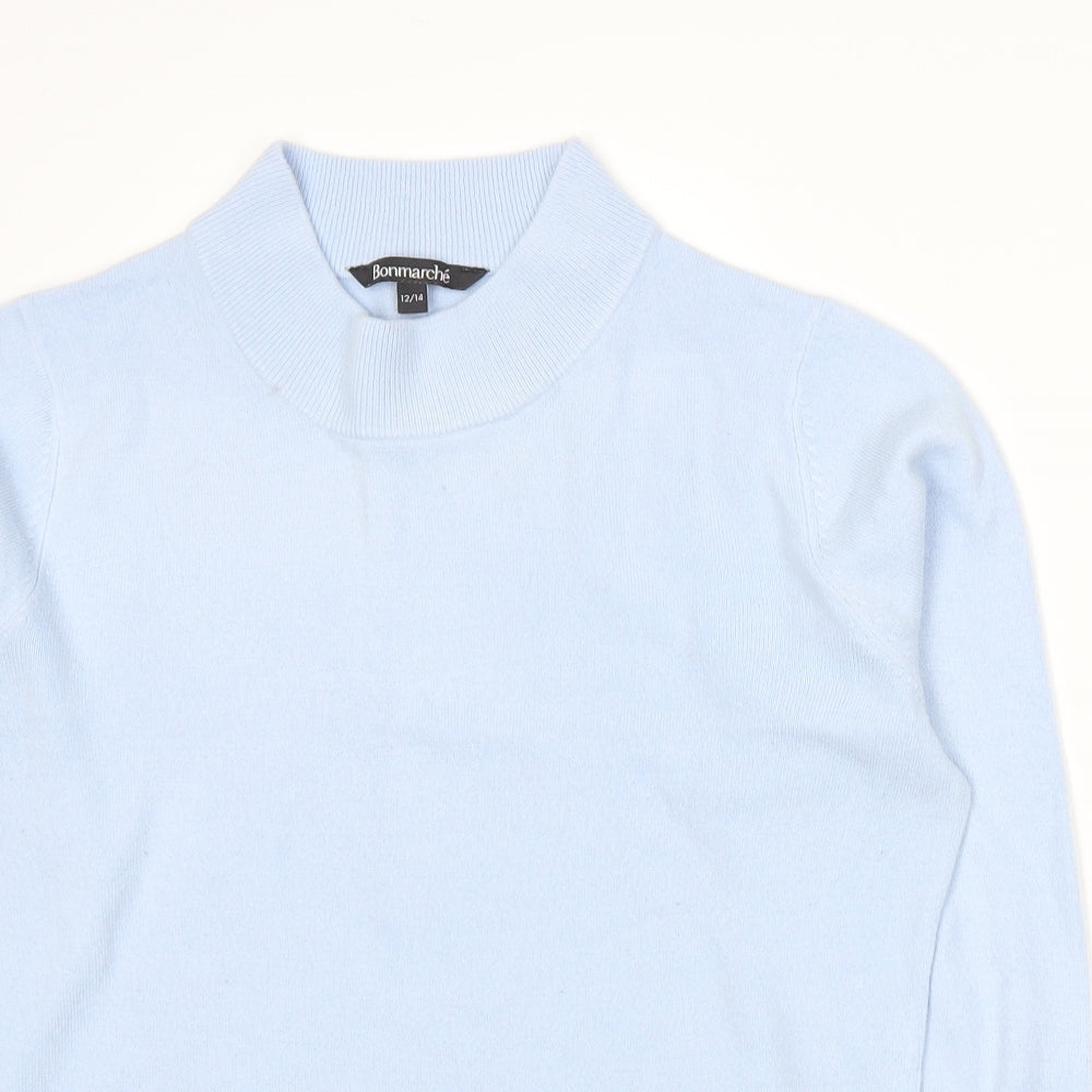 Bonmarché Womens Blue Knit Pullover Jumper Size L