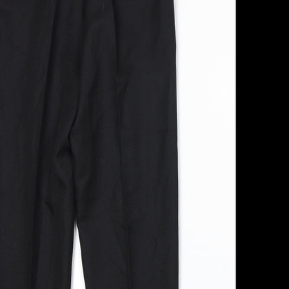Womens UK Size 12 Slimtru Regular Fit  Black Trousers