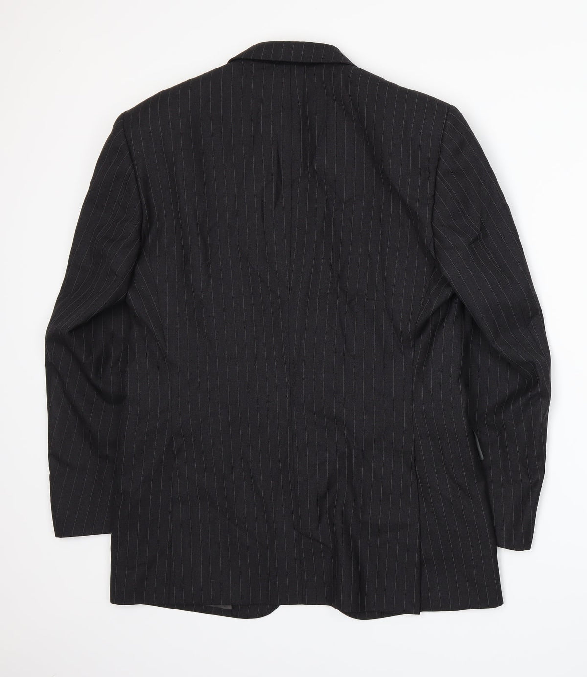 JAG Mens Grey Striped  Jacket Suit Jacket Size L