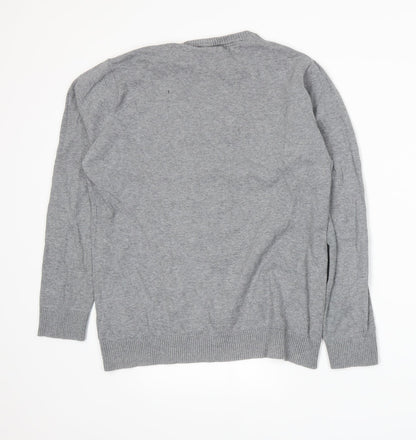 Cedar Wood State Mens Grey  Knit Pullover Jumper Size M