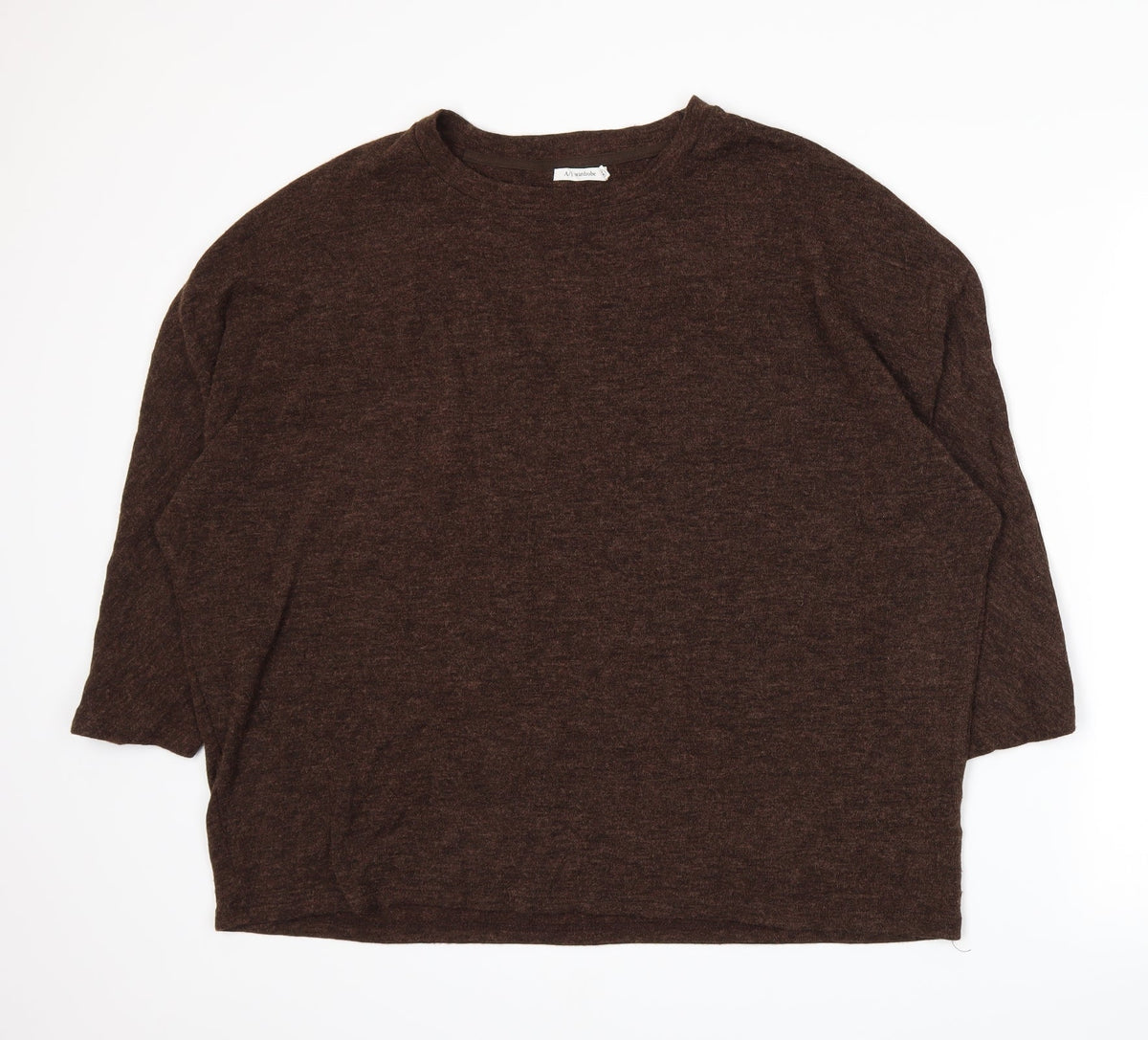A/1 Wardrobe Womens Brown  Knit Pullover Jumper Size 18