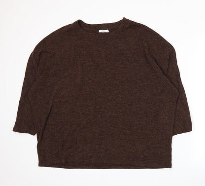 A/1 Wardrobe Womens Brown  Knit Pullover Jumper Size 18