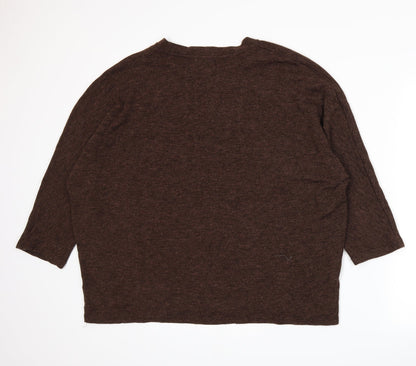 A/1 Wardrobe Womens Brown  Knit Pullover Jumper Size 18