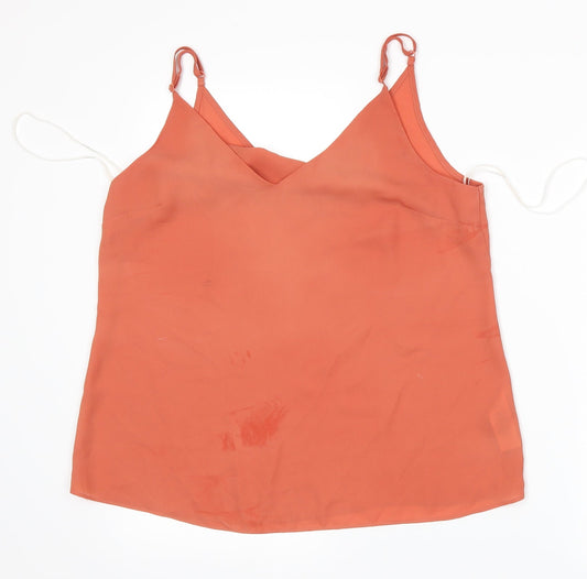 Primark Womens Orange   Basic Tank Size 12