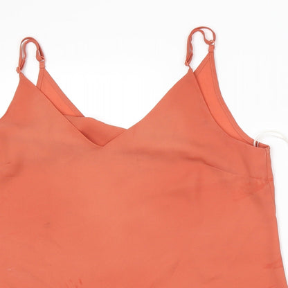 Primark Womens Orange   Basic Tank Size 12