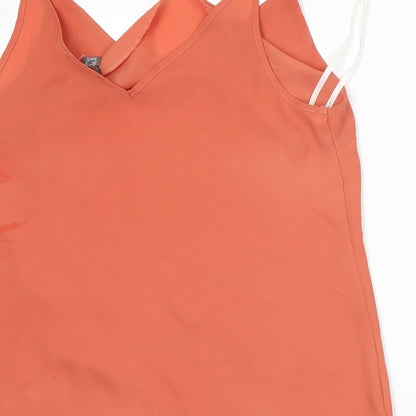 Primark Womens Orange   Basic Tank Size 12