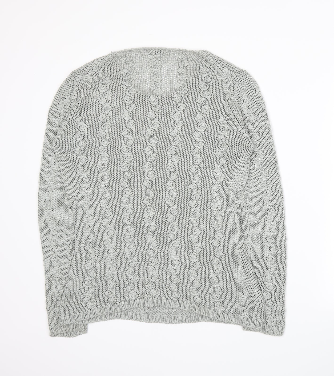 EA Womens Grey  Knit Pullover Jumper Size S